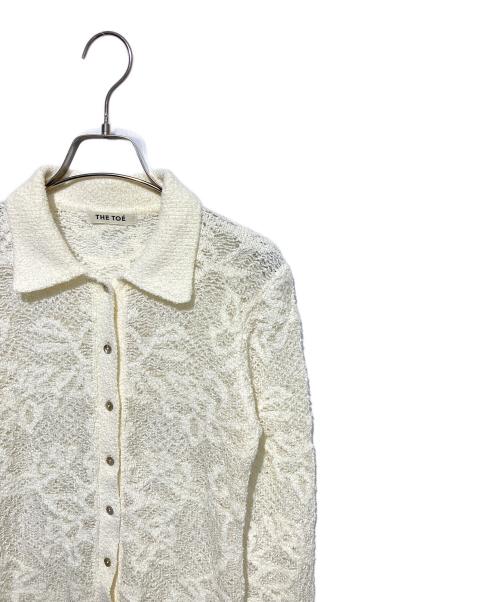 THE TOE（ザ・トゥー）THE TOE (ザ・トゥー) 襟付カーディガン ベージュ サイズ:Sの古着・服飾アイテム
