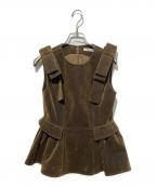 THE TOEザ・トゥー）の古着「Dachau Sleeveless Peplum」｜ブラウン