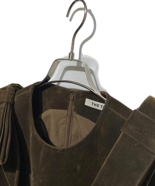 THE TOE（ザ・トゥー）THE TOE (ザ・トゥー) Dachau Sleeveless Peplum ブラウン サイズ:Ｓの古着・服飾アイテム