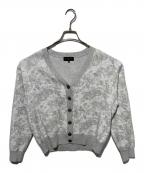 St ANDREWSセントアンドリュース）の古着「総柄カーディガン」｜グレー