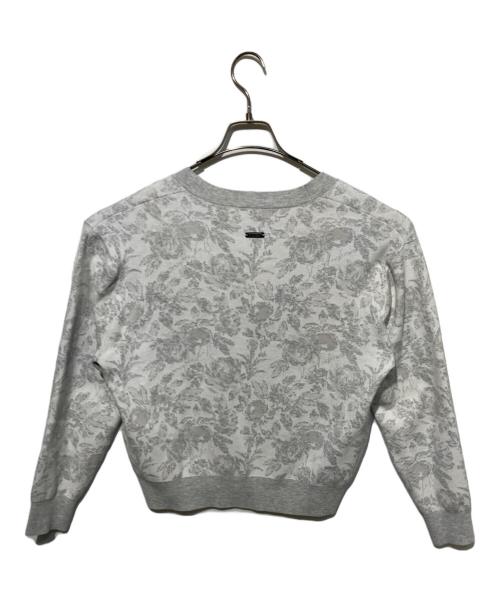 St ANDREWS（セントアンドリュース）St ANDREWS (セントアンドリュース) 総柄カーディガン グレー サイズ:Mの古着・服飾アイテム