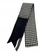 Christian Diorクリスチャン ディオール）の古着「30 Montaigne ミッツァ シルクスカーフ」｜ブラック