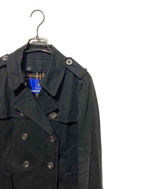 BURBERRY BLUE LABEL（バーバリー ブルー レーベル）BURBERRY BLUE LABEL (バーバリー ブルー レーベル) トレンチコート ブラック サイズ:40の古着・服飾アイテム