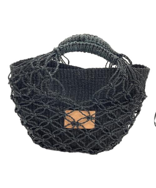 beautiful people（ビューティフルピープル）beautiful people (ビューティフルピープル) abaca twist bag S ブラックの古着・服飾アイテム