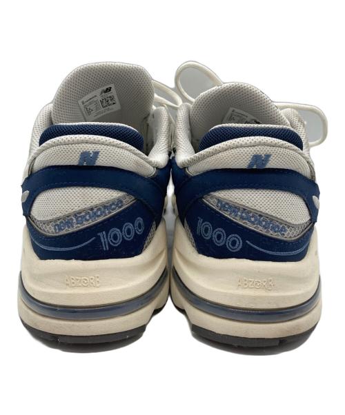 NEW BALANCE（ニューバランス）NEW BALANCE (ニューバランス) ローカットスニーカー ホワイト×ネイビー サイズ:27cmの古着・服飾アイテム