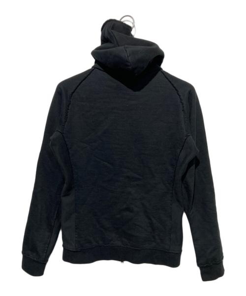 wjk（ダブルジェイケー）wjk (ダブルジェイケー) raglan parka ジップパーカー ブラック サイズ:Lの古着・服飾アイテム