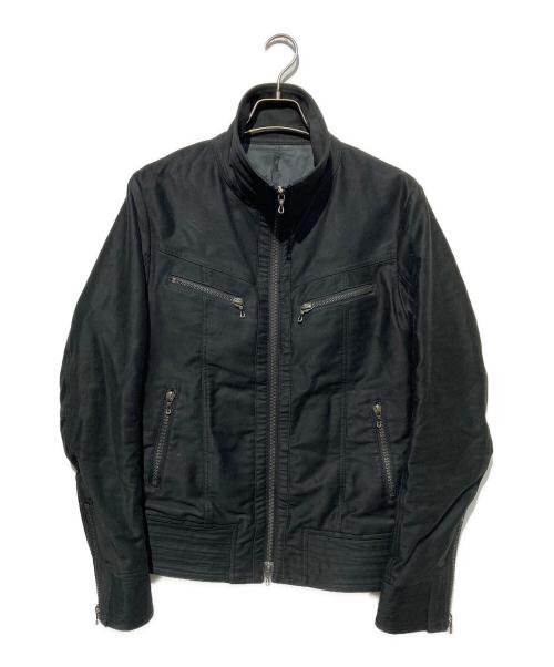 SHELLAC（シェラック）SHELLAC (シェラック) ギミックミリタリーブルゾン ブラック サイズ:48の古着・服飾アイテム