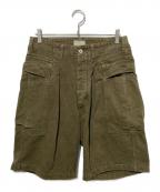 HERILLヘリル）の古着「Duck Cargoshorts カーゴショーツ」｜グリーン