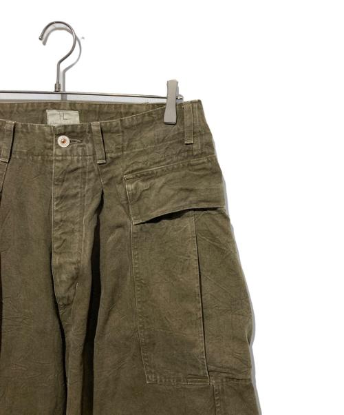 HERILL（ヘリル）HERILL (ヘリル) Duck Cargoshorts カーゴショーツ グリーン サイズ:1の古着・服飾アイテム