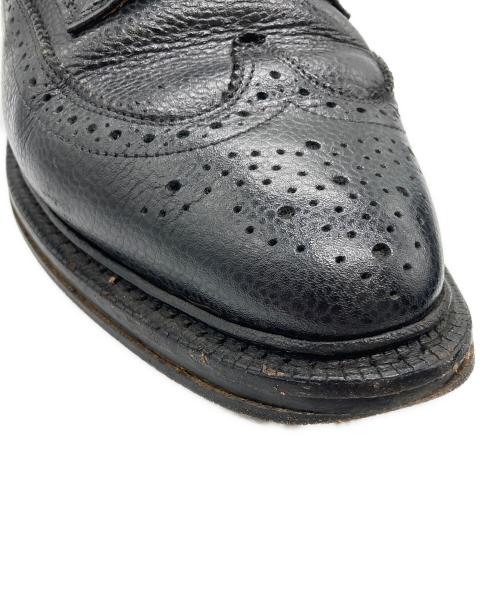 Thom Browne（トムブラウン）Thom Browne (トムブラウン) ウイングチップドレスシューズ ブラック サイズ:US8の古着・服飾アイテム