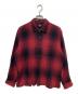 stussy（ステューシー）の古着「LOOSE WEAVE PLAID SHIRT」｜レッド