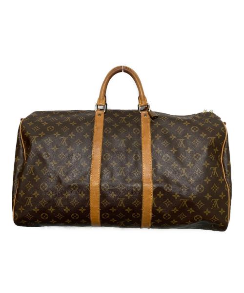 LOUIS VUITTON（ルイ ヴィトン）LOUIS VUITTON (ルイ ヴィトン) ボストンバッグ キーポル・バンドリエール55 ブラウンの古着・服飾アイテム