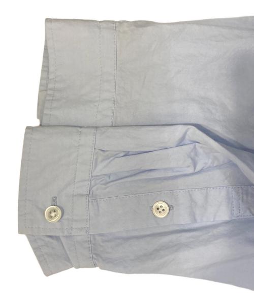 journal standard luxe（ジャーナルスタンダード ラックス）journal standard luxe (ジャーナルスタンダード ラックス) 60コットン スタンドカラーギャザーシャツ サックスブルー サイズ:Freeの古着・服飾アイテム