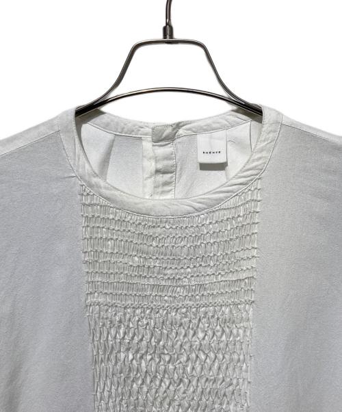 KAGURE（カグレ）kagure (カグレ) コットンスモッキングワンピース ホワイト サイズ:Freeの古着・服飾アイテム