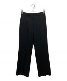 PLST×HARUNOBUMURATA（プラステ×ハルノブ ムラタ）の古着「ウールブレンドストレートパンツ」｜ブラック