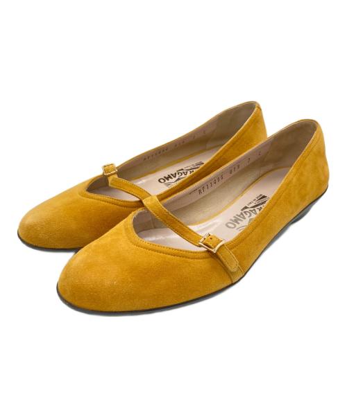 Salvatore Ferragamo（サルヴァトーレ フェラガモ）Salvatore Ferragamo (サルヴァトーレ フェラガモ) AUDREY メリージェーンシューズ ベージュ サイズ:7の古着・服飾アイテム
