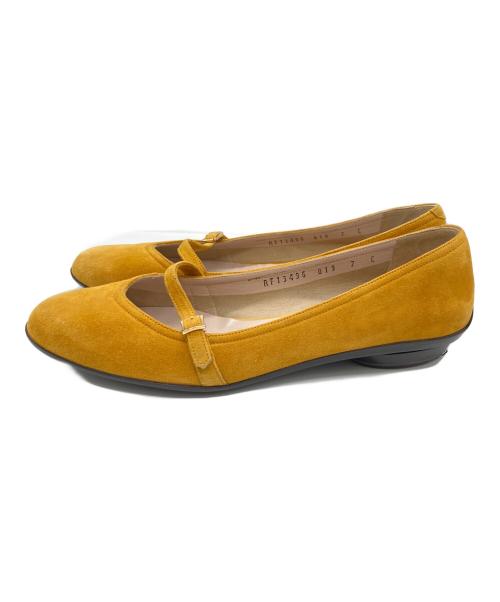 Salvatore Ferragamo（サルヴァトーレ フェラガモ）Salvatore Ferragamo (サルヴァトーレ フェラガモ) AUDREY メリージェーンシューズ ベージュ サイズ:7の古着・服飾アイテム
