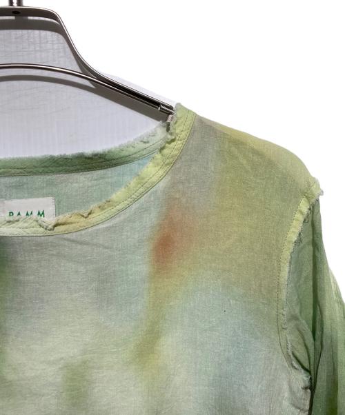 PAMM（パム）PAMM (パム) マルチカラーカーゼカットソー グリーン サイズ:Fの古着・服飾アイテム