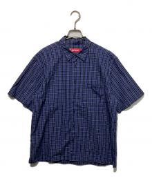 SUPREME（シュプリーム）の古着「24SS Loose Fit Mini Plaid S/S Shirt」｜ネイビー
