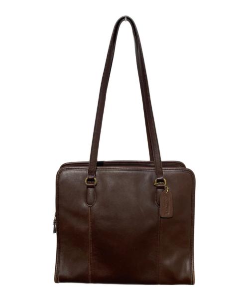 COACH（コーチ）COACH (コーチ) レザーハンドバッグ ブラウンの古着・服飾アイテム