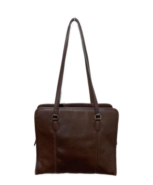 COACH（コーチ）COACH (コーチ) レザーハンドバッグ ブラウンの古着・服飾アイテム