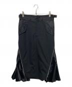 sacaiサカイ）の古着「プリーツロングスカート」｜ブラック