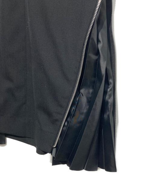 sacai（サカイ）sacai (サカイ) プリーツロングスカート ブラック サイズ:1の古着・服飾アイテム