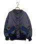 Mame Kurogouchi（マメクロゴウチ）の古着「Cording Embroidery Collarless Flight Jacket」｜ネイビー