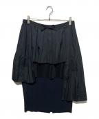 OFFWHITEオフホワイト）の古着「ドッキングスカート」｜ブラック