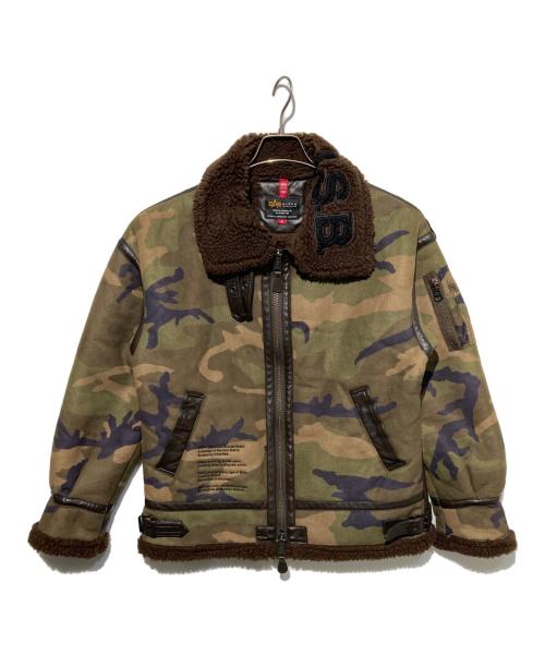 ALPHA（アルファ）ALPHA (アルファ) B-3ジャケット オリーブ サイズ:Mの古着・服飾アイテム