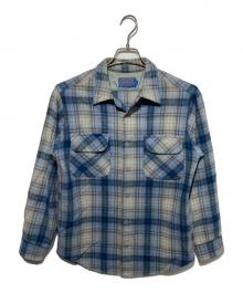 PENDLETON（ペンドルトン）の古着「ボードシャツ」｜グレー×ブルー