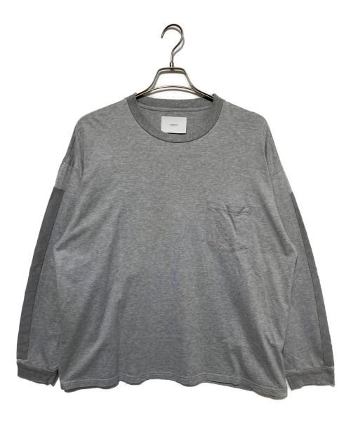stein（シュタイン）stein (シュタイン) 切替ロングスリーブカットソー グレー サイズ:Ｍの古着・服飾アイテム