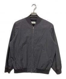 ATON（エイトン）の古着「KYOTO TSURIZOME COTTON | FLIGHT JACKET」｜グレー