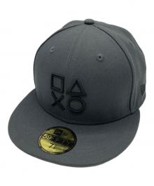 New Era（ニューエラ）の古着「59FIFTY PlayStation キャップ」｜ブラック