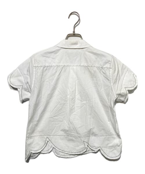 BLACK COMME des GARCONS（ブラックコムデギャルソン）BLACK COMME des GARCONS (ブラックコムデギャルソン) 丸襟シャツ ホワイト サイズ:Sの古着・服飾アイテム