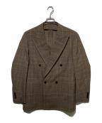 Pilgrimピルグリム）の古着「ウール ダブルブレステッド4Bジャケット FOX AIR」｜ベージュ