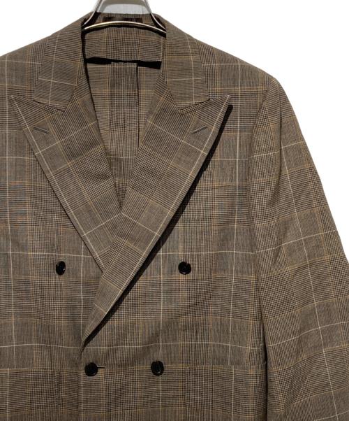 Pilgrim（ピルグリム）PILGRIM (ピルグリム) ウール ダブルブレステッド4Bジャケット FOX AIR ベージュ サイズ:46の古着・服飾アイテム