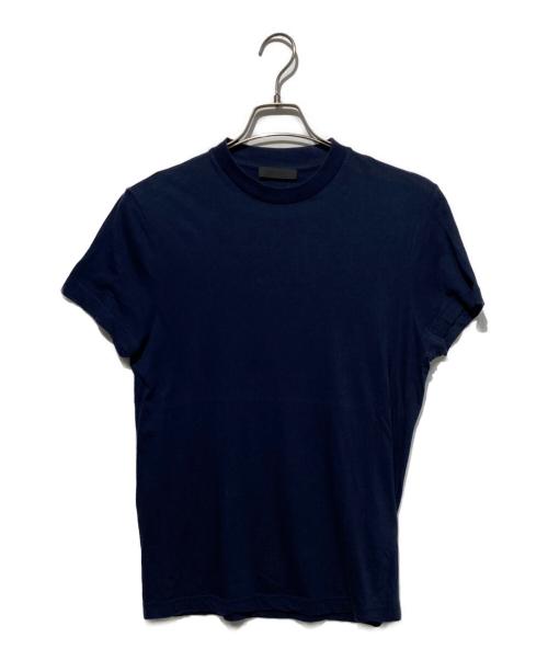 PRADA（プラダ）PRADA (プラダ) クルーネックTシャツ ネイビー サイズ:XSの古着・服飾アイテム