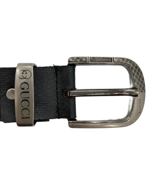 GUCCI（グッチ）GUCCI (グッチ) レザーベルト ブラックの古着・服飾アイテム