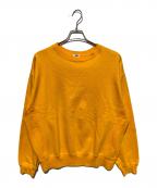 H BEAUTY&YOUTHエイチ ビューティー&ユース）の古着「CLASSIC SWEAT CREW NECK PULLOVER」｜イエロー