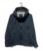 DESCENTE ALLTERRAINデザイント オルテライン）の古着「HARD SHELL JACKET CREAS」｜ネイビー