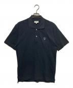 maison kitsuneメゾンキツネ）の古着「bold fox head patch comfort polo ポロシャツ」｜ブラック