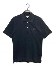 maison kitsune（メゾンキツネ）の古着「bold fox head patch comfort polo ポロシャツ」｜ブラック
