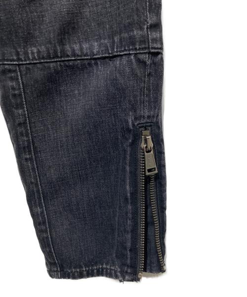 POLO RALPH LAUREN（ポロ・ラルフローレン）POLO RALPH LAUREN (ポロ・ラルフローレン) バイカーデニムパンツ ブラック サイズ:26の古着・服飾アイテム