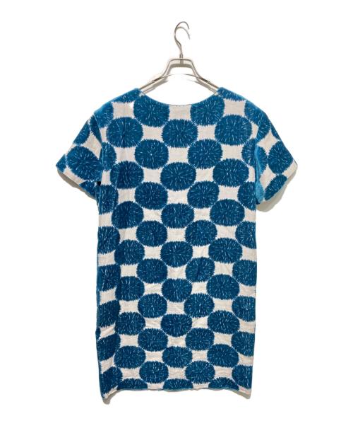 mina perhonen（ミナ ペルホネン）mina perhonen (ミナ ペルホネン) sand flower 総柄ワンピース ブルー サイズ:38の古着・服飾アイテム