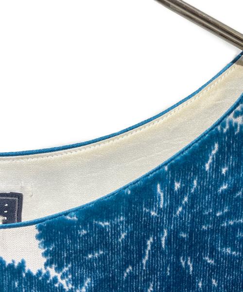 mina perhonen（ミナ ペルホネン）mina perhonen (ミナ ペルホネン) sand flower 総柄ワンピース ブルー サイズ:38の古着・服飾アイテム