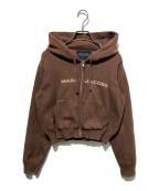 MARC JACOBSマークジェイコブス）の古着「クロップドジップフーディー」｜ブラウン