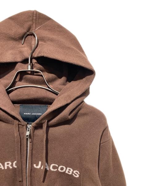 MARC JACOBS（マークジェイコブス）MARC JACOBS (マークジェイコブス) クロップドジップフーディー ブラウン サイズ:XSの古着・服飾アイテム