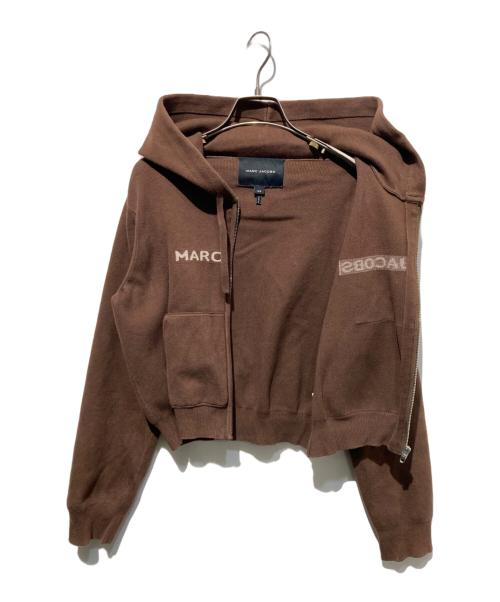 MARC JACOBS（マークジェイコブス）MARC JACOBS (マークジェイコブス) クロップドジップフーディー ブラウン サイズ:XSの古着・服飾アイテム