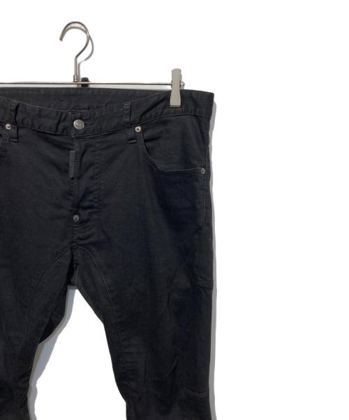 DSQUARED2（ディースクエアード）DSQUARED2 (ディースクエアード) BLACK BULL TIDY BIKER DENIM ブラック サイズ:48の古着・服飾アイテム